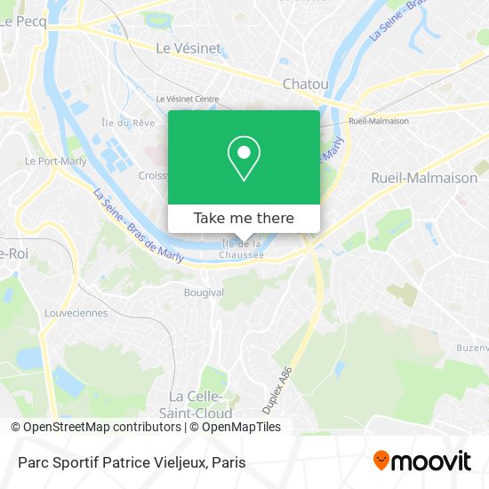 Mapa Parc Sportif Patrice Vieljeux