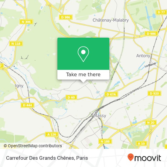 Mapa Carrefour Des Grands Chênes