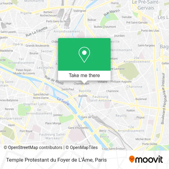 Temple Protestant du Foyer de L'Âme map