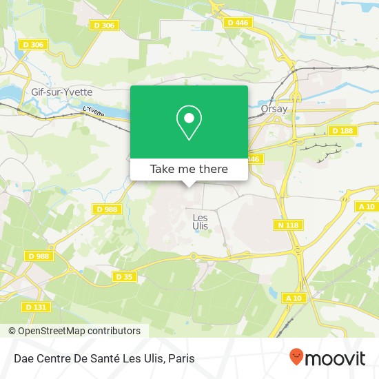 Dae Centre De Santé Les Ulis map