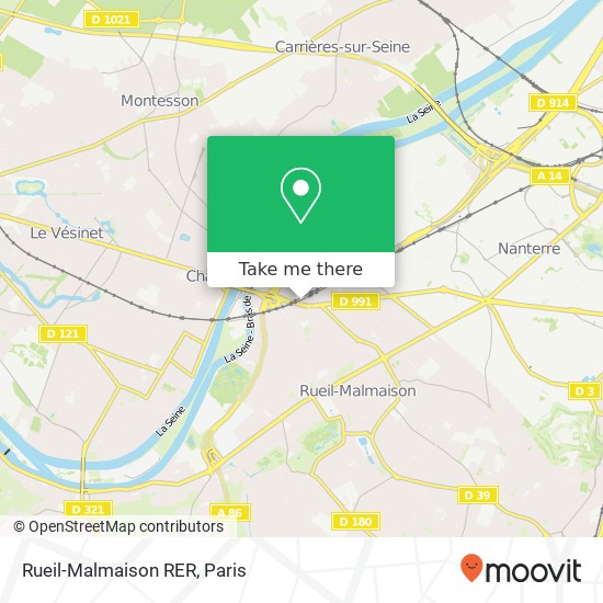 Rueil-Malmaison RER map
