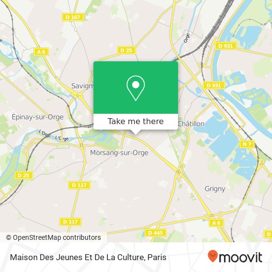 Mapa Maison Des Jeunes Et De La Culture