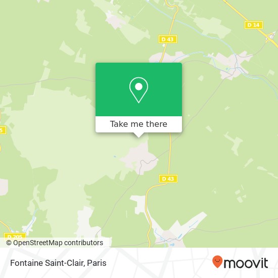 Fontaine Saint-Clair map