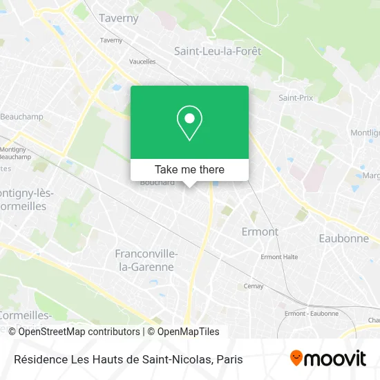 Résidence Les Hauts de Saint-Nicolas map