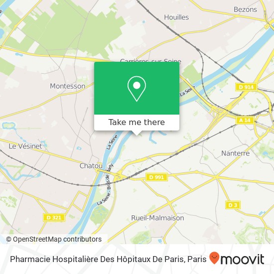 Pharmacie Hospitalière Des Hôpitaux De Paris map