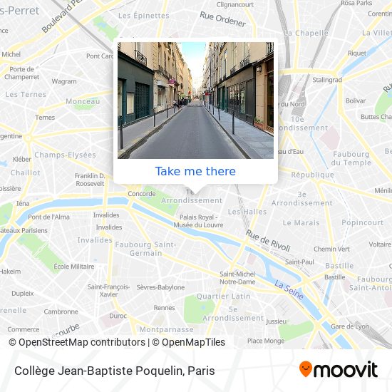 Mapa Collège Jean-Baptiste Poquelin