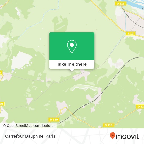 Carrefour Dauphine map