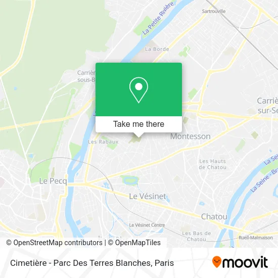 Cimetière - Parc Des Terres Blanches map