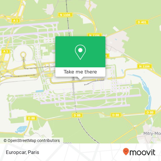 Mapa Europcar