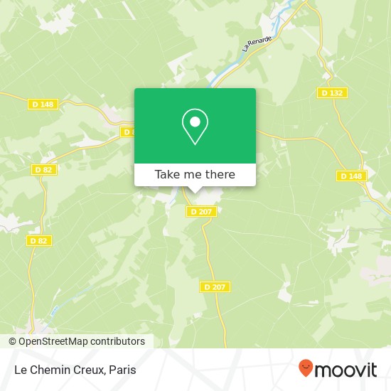 Le Chemin Creux map