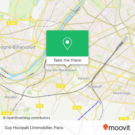 Mapa Guy Hocquet L'Immobilier