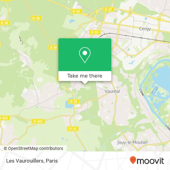 Les Vaurouillers map