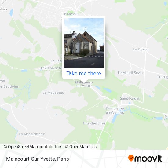 Mapa Maincourt-Sur-Yvette