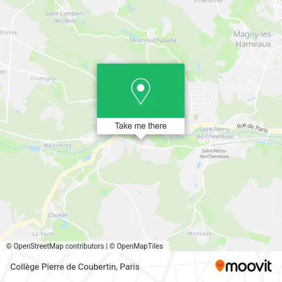 Mapa Collège Pierre de Coubertin