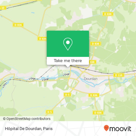 Hôpital De Dourdan map