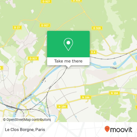 Le Clos Borgne map