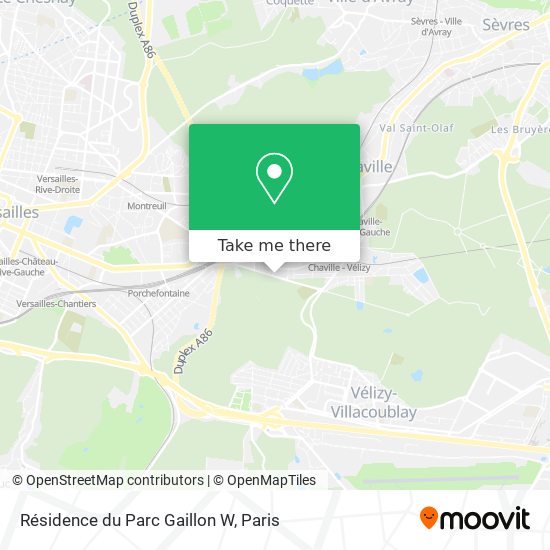 Résidence du Parc Gaillon W map