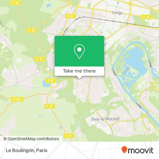 Mapa Le Boulingrin