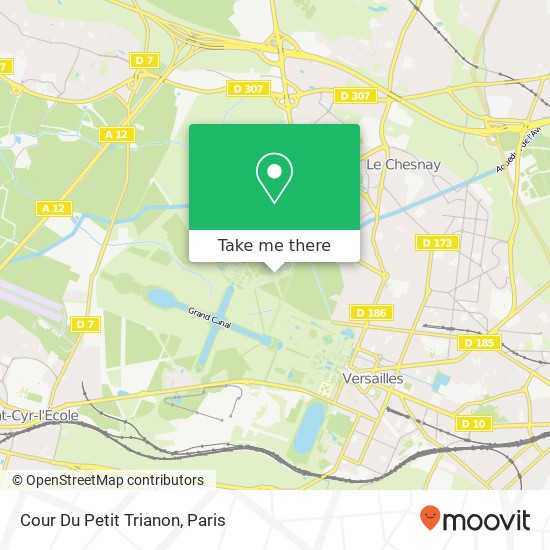 Mapa Cour Du Petit Trianon