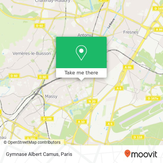 Mapa Gymnase Albert Camus