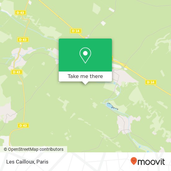 Mapa Les Cailloux