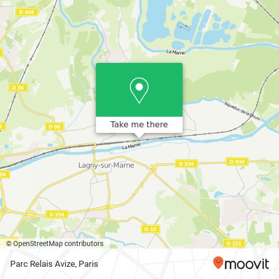 Parc Relais Avize map