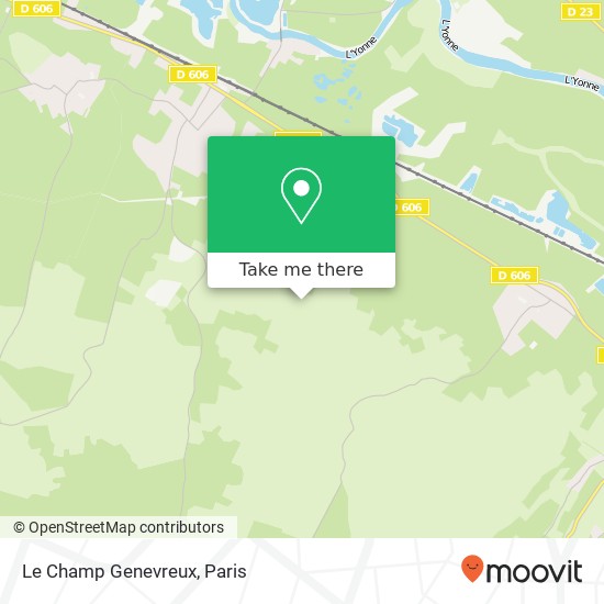 Le Champ Genevreux map