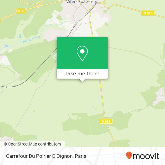 Carrefour Du Poirier D'Oignon map