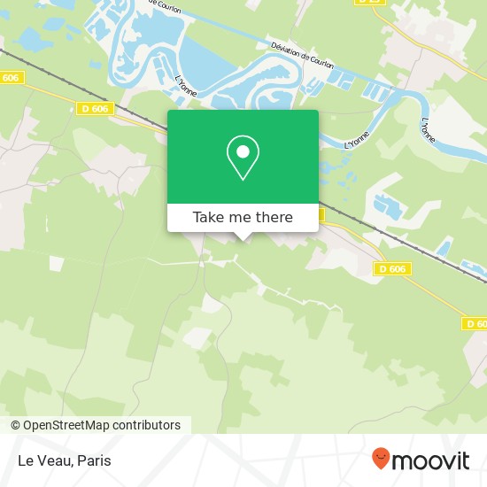 Mapa Le Veau
