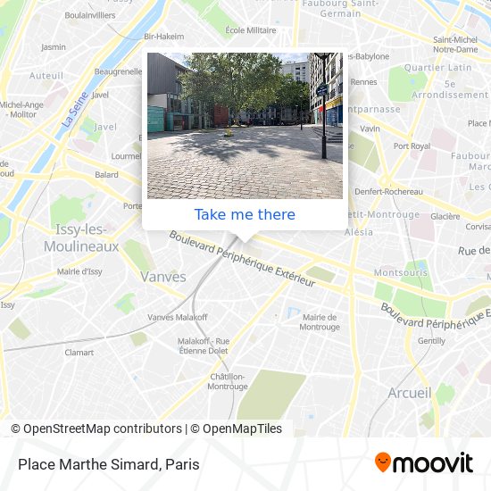 Place Marthe Simard map
