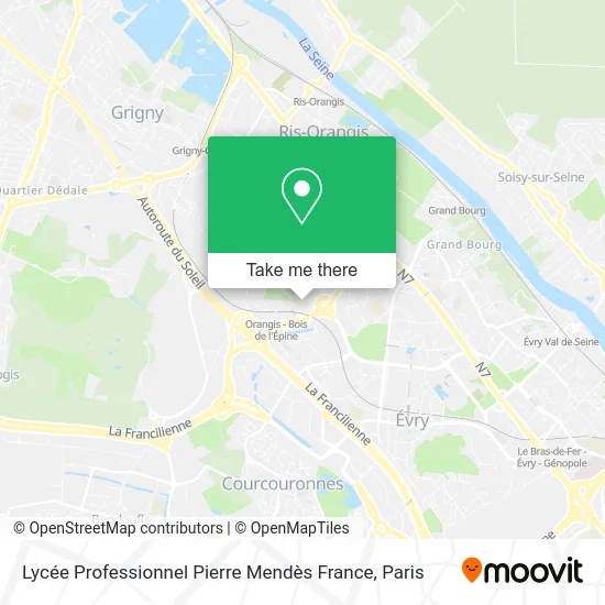 Lycée Professionnel Pierre Mendès France map