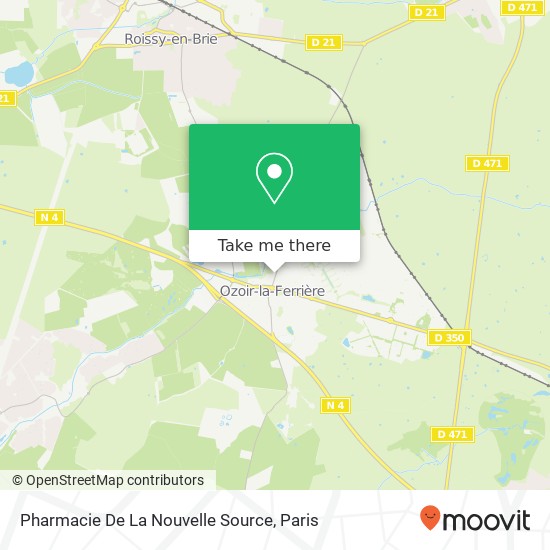 Mapa Pharmacie De La Nouvelle Source