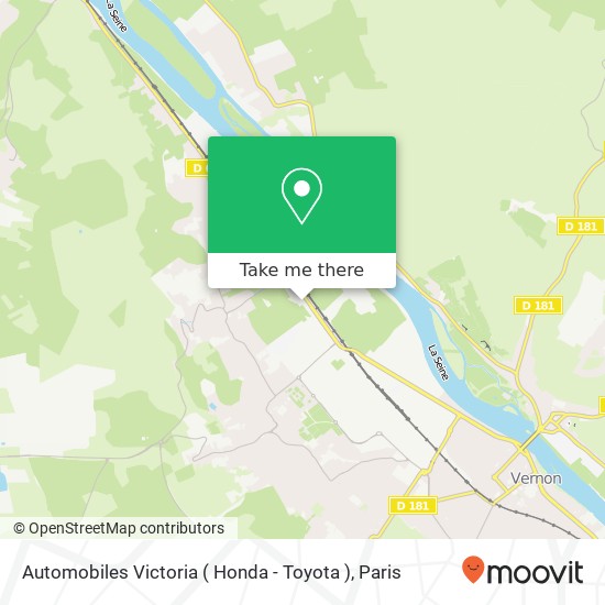 Automobiles Victoria ( Honda - Toyota ) map