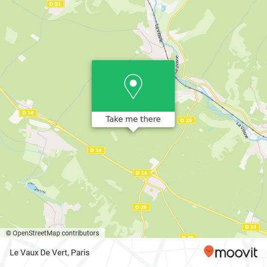 Le Vaux De Vert map