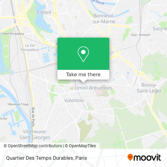 Mapa Quartier Des Temps Durables