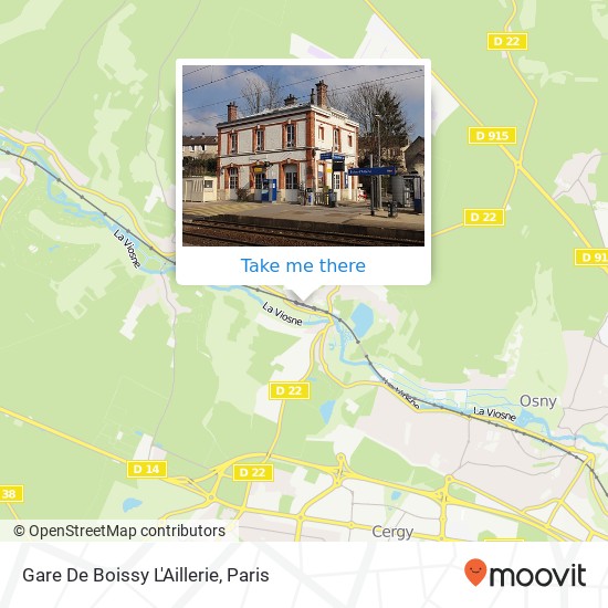 Gare De Boissy L'Aillerie map
