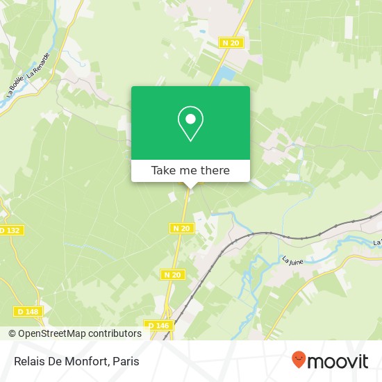 Relais De Monfort map