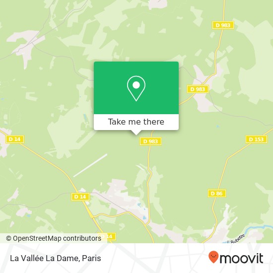 La Vallée La Dame map