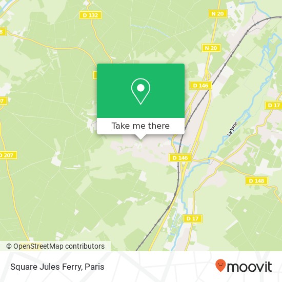 Mapa Square Jules Ferry
