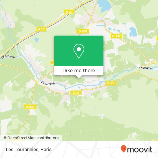 Les Tourannies map