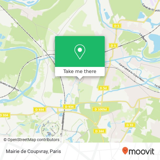 Mairie de Coupvray map