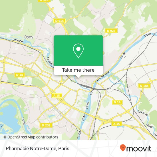 Mapa Pharmacie Notre-Dame