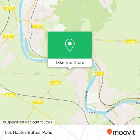 Les Hautes Buttes map