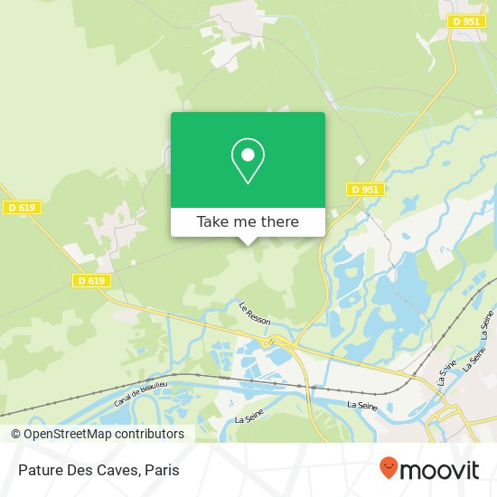 Mapa Pature Des Caves