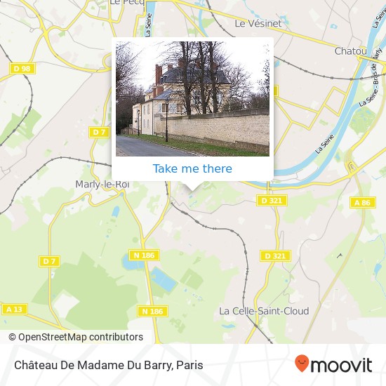 Mapa Château De Madame Du Barry