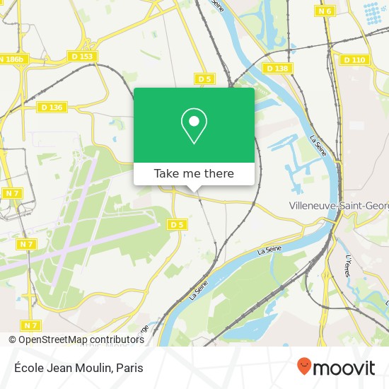 Mapa École Jean Moulin