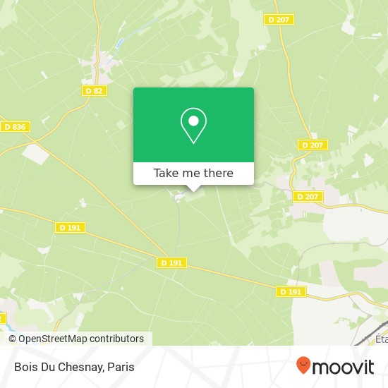 Mapa Bois Du Chesnay