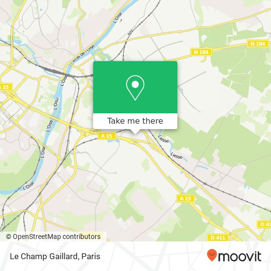 Le Champ Gaillard map