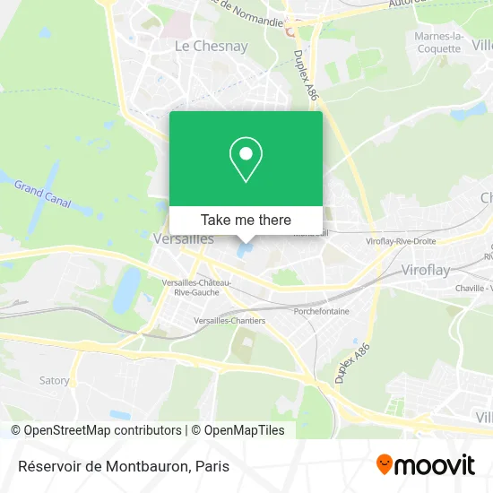 Réservoir de Montbauron map