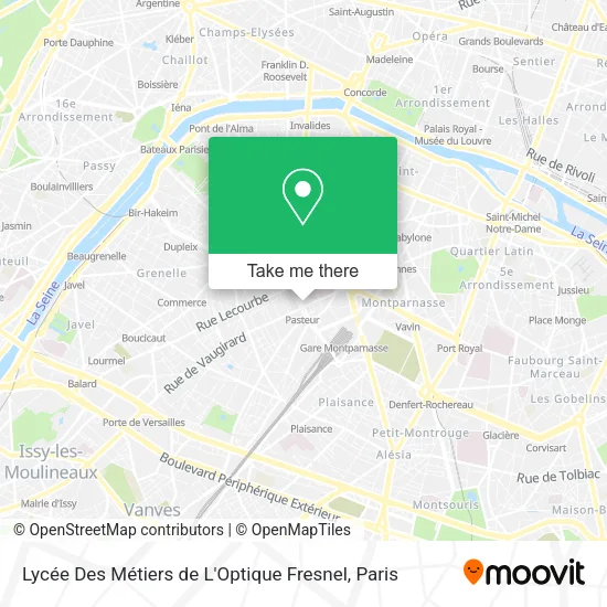 Lycée Des Métiers de L'Optique Fresnel map
